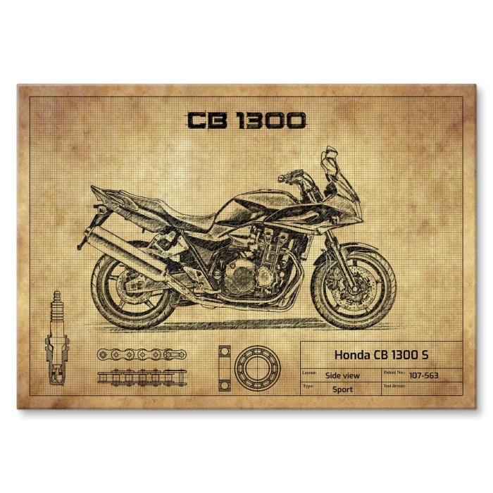Plakat metalowy Honda CB 1300 S Prezent
