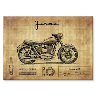 Plakat metalowy Junak M10 Prezent