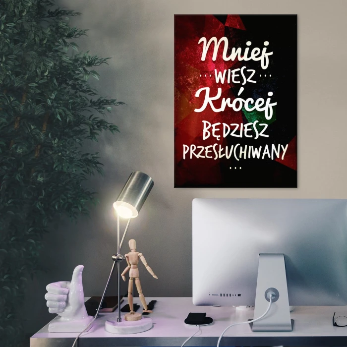 Plakat metalowy Przesłuchanie Prezent