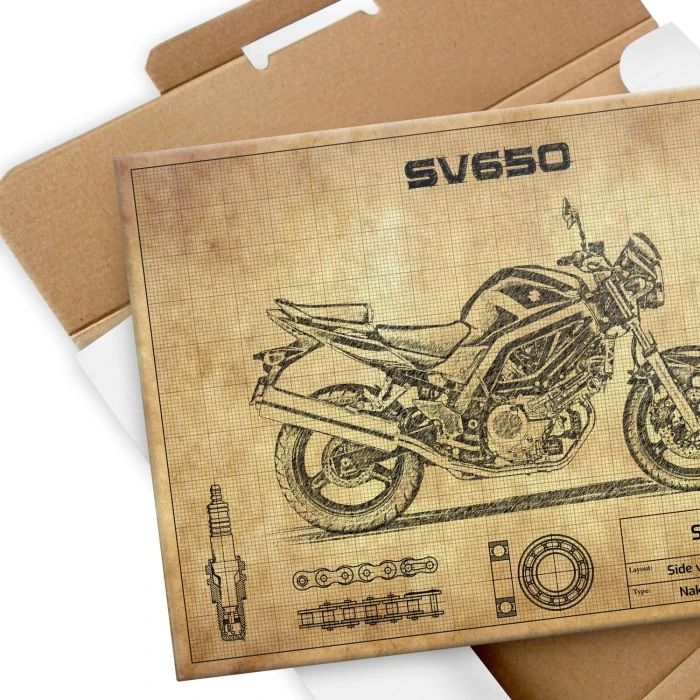 Plakat metalowy Suzuki SV650 Prezent