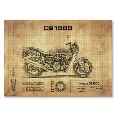 Plakat metalowy Honda CB 1000  Prezent