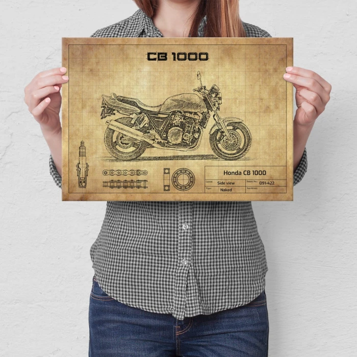Plakat metalowy Honda CB 1000  Prezent