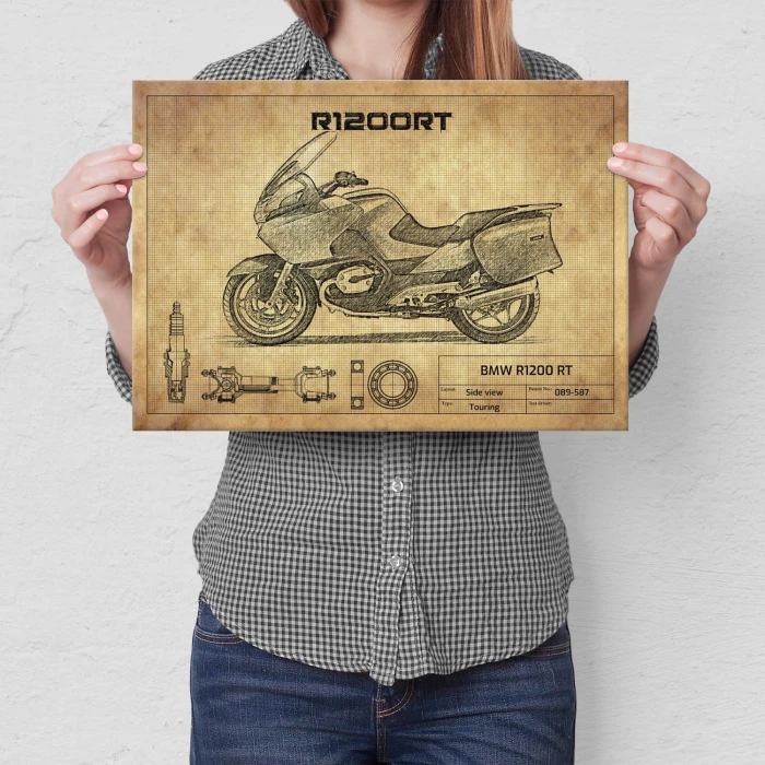 Plakat metalowy BMW R1200 RT Prezent