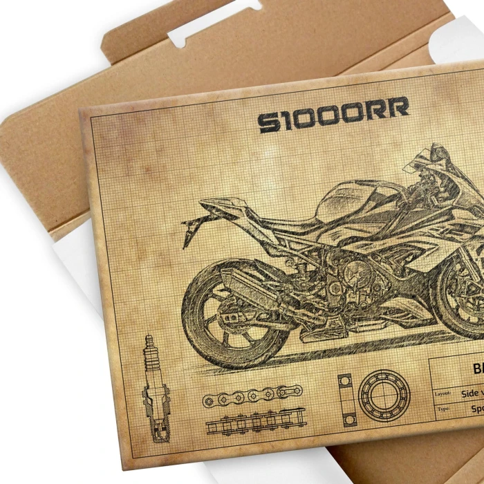 Plakat metalowy BMW S1000RR  Prezent