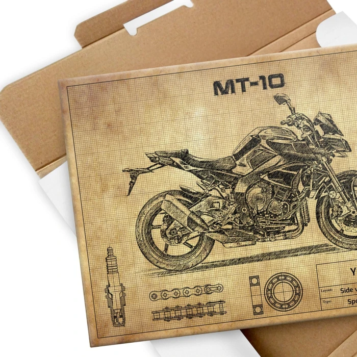 Plakat metalowy Yamaha MT-10 Prezent