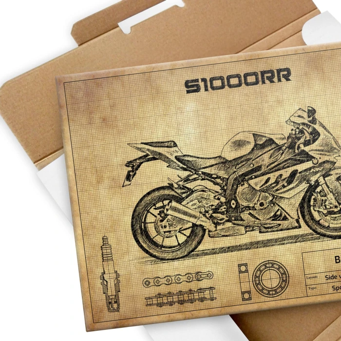 Plakat metalowy BMW S1000RR Prezent