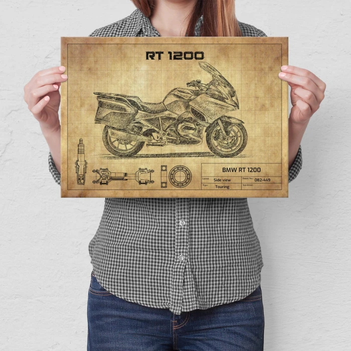 Plakat metalowy BMW RT 1200 Prezent
