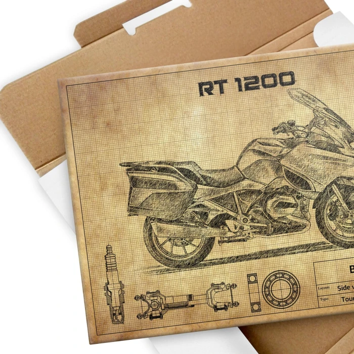 Plakat metalowy BMW RT 1200 Prezent