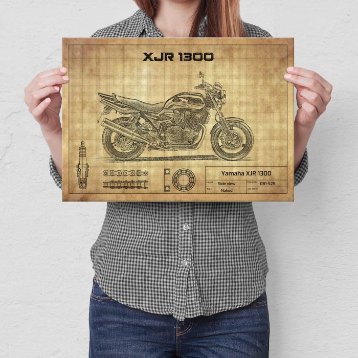Plakat metalowy Yamaha XJR 1300 Prezent