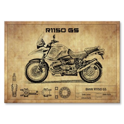 Plakat metalowy BMW R1150 GS Prezent