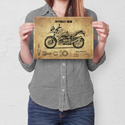 Plakat metalowy BMW R1150 GS Prezent