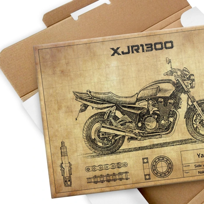 Plakat metalowy Yamaha XJR1300 Prezent