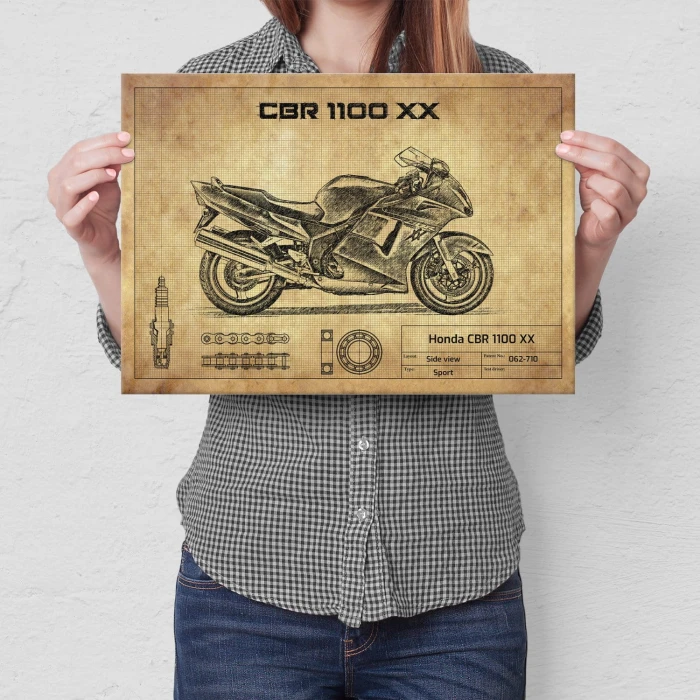 Plakat metalowy Honda CBR 1100 XX Prezent