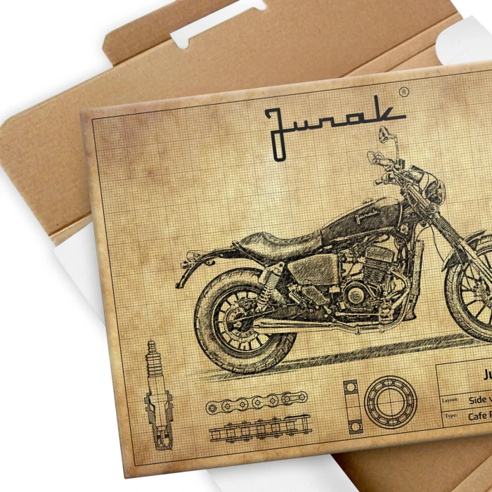 Plakat metalowy Junak M11 Cafe Prezent