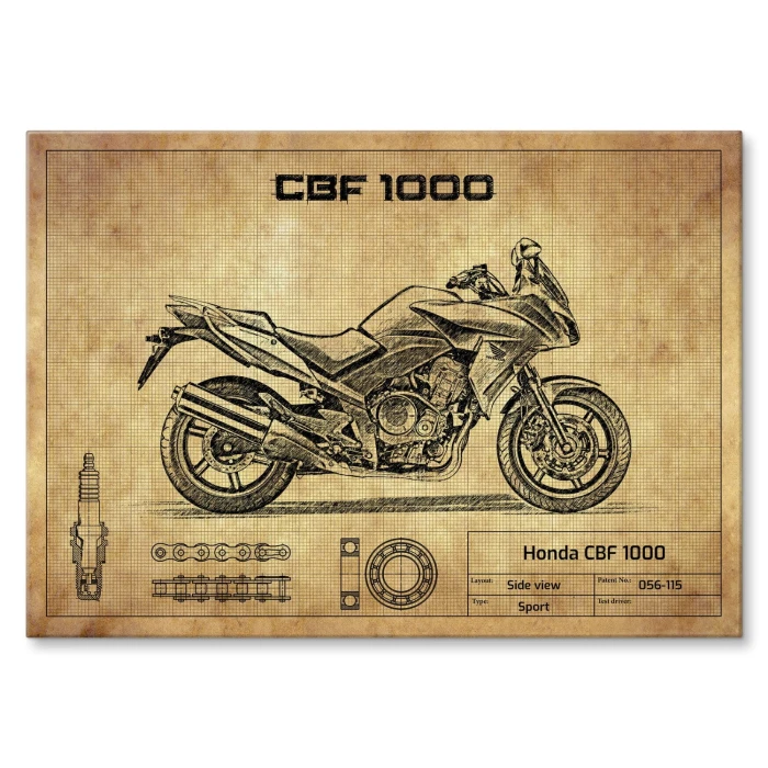 Plakat metalowy Honda CBF 1000 Prezent