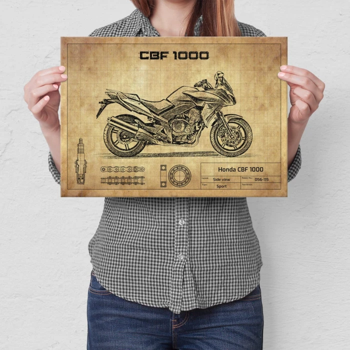 Plakat metalowy Honda CBF 1000 Prezent
