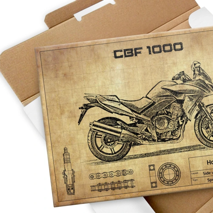 Plakat metalowy Honda CBF 1000 Prezent