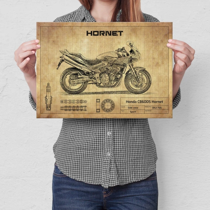Plakat metalowy Honda CB600S Hornet Prezent