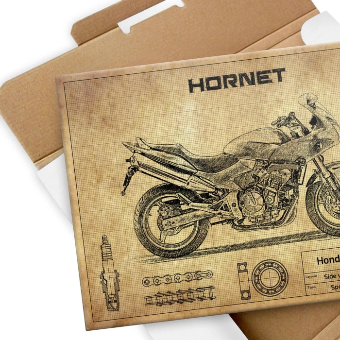 Plakat metalowy Honda CB600S Hornet Prezent