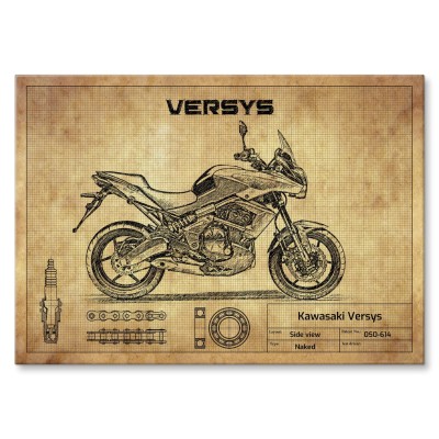 Plakat metalowy Kawasaki Versys Prezent