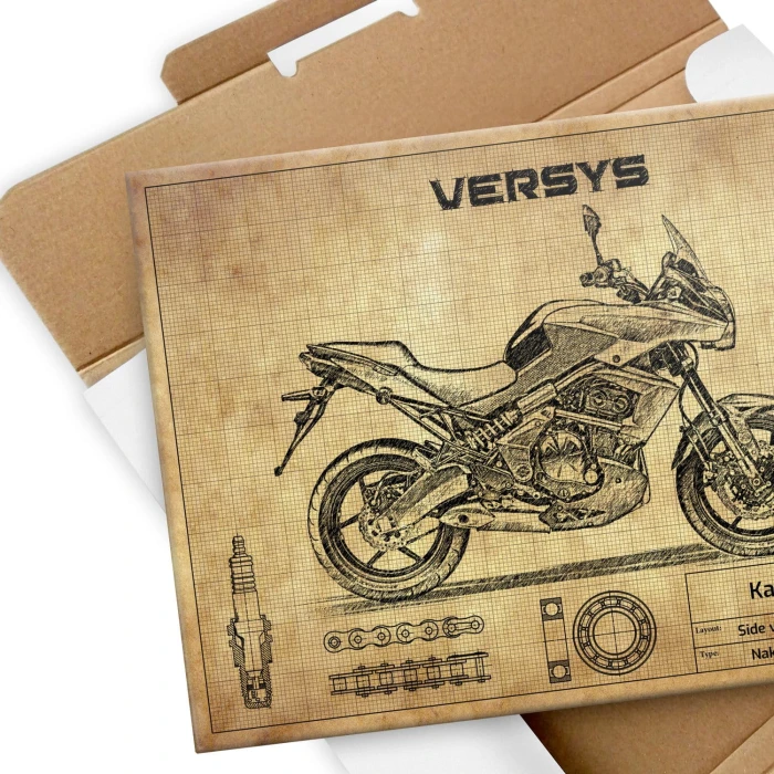 Plakat metalowy Kawasaki Versys Prezent