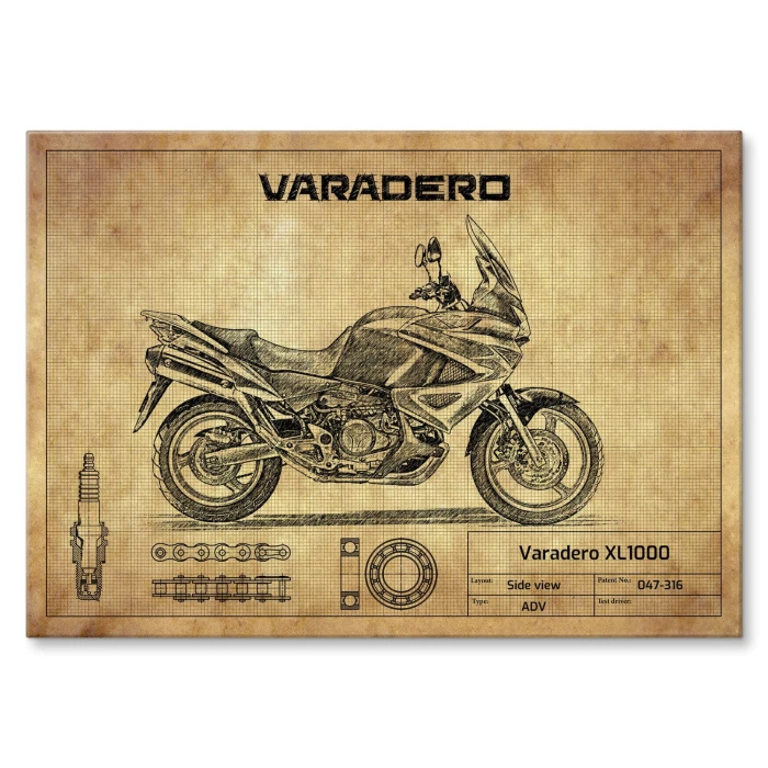 Plakat metalowy Varadero XL1000 Prezent