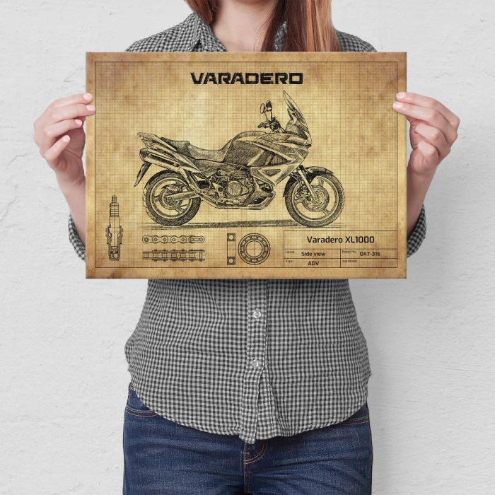 Plakat metalowy Varadero XL1000 Prezent