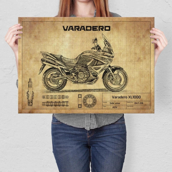 Plakat metalowy Varadero XL1000 Prezent