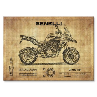 Plakat metalowy Benelli TRK Prezent