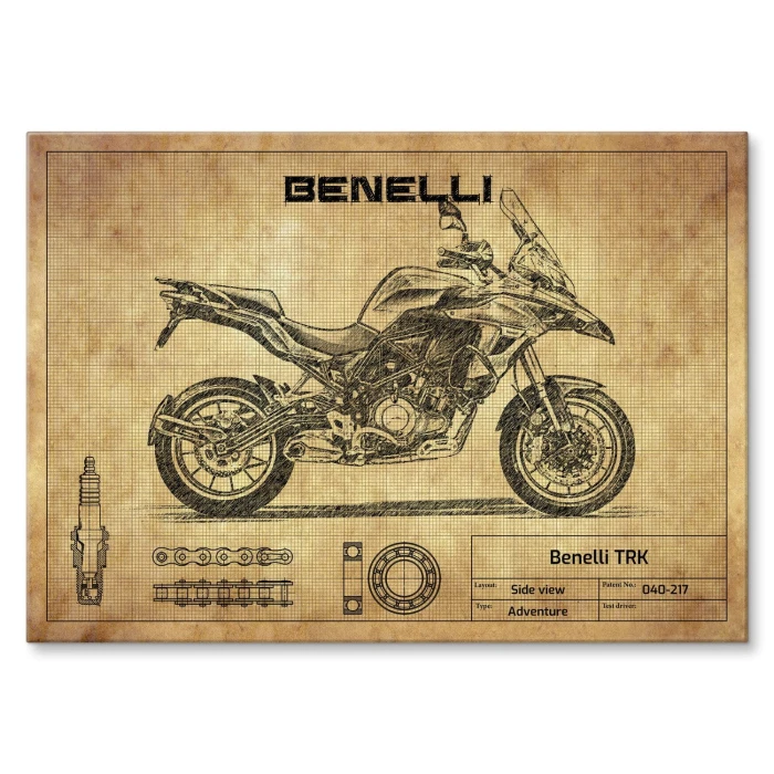 Plakat metalowy Benelli TRK Prezent
