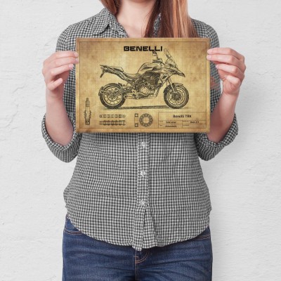 Plakat metalowy Benelli TRK Prezent