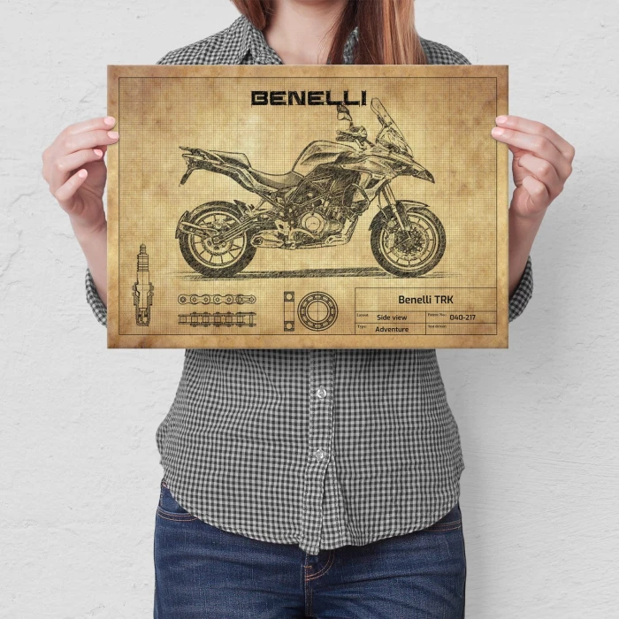 Plakat metalowy Benelli TRK Prezent