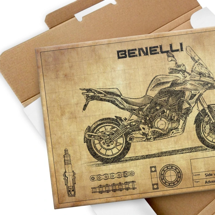 Plakat metalowy Benelli TRK Prezent