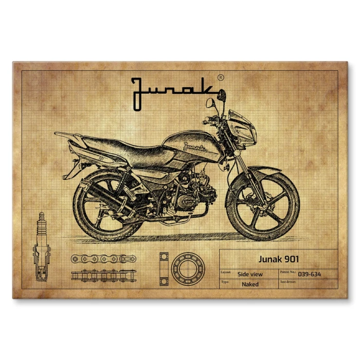 Plakat metalowy Junak 901 Prezent
