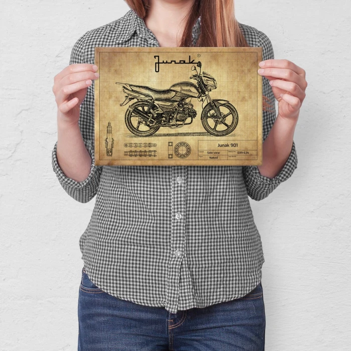 Plakat metalowy Junak 901 Prezent