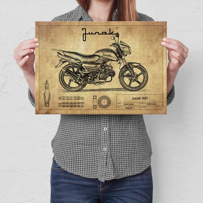 Plakat metalowy Junak 901 Prezent