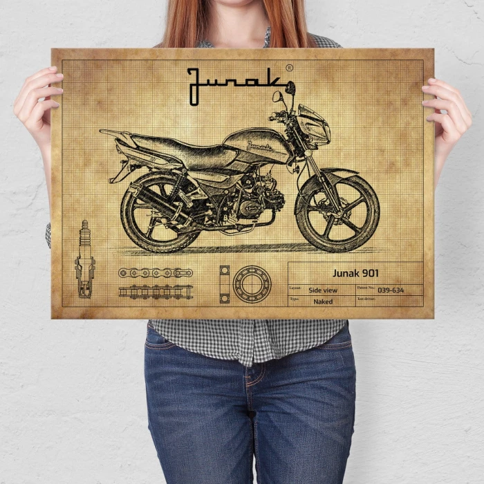 Plakat metalowy Junak 901 Prezent