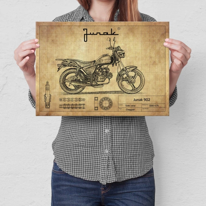 Plakat metalowy Junak 902 Prezent