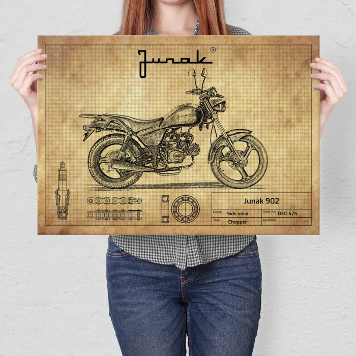 Plakat metalowy Junak 902 Prezent