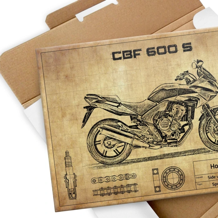 Plakat metalowy Honda CBF 600 S Prezent