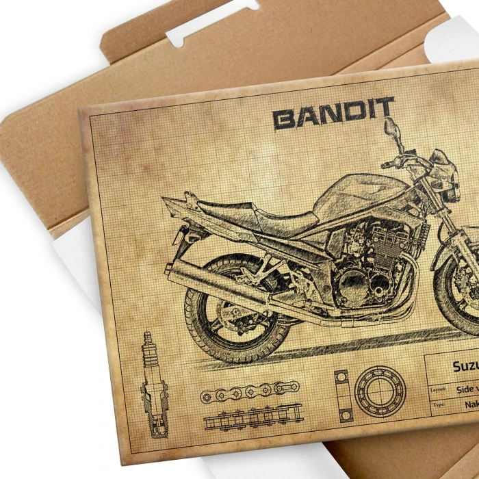 Plakat metalowy Suzuki Bandit Naked Prezent
