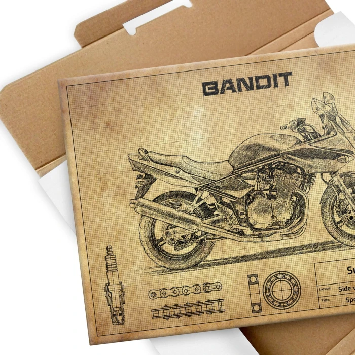 Plakat metalowy Suzuki Bandit S Prezent