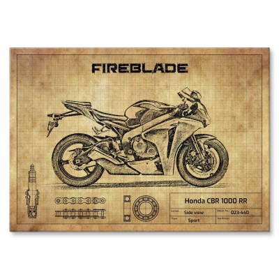 Plakat metalowy Honda CBR 1000 RR Prezent