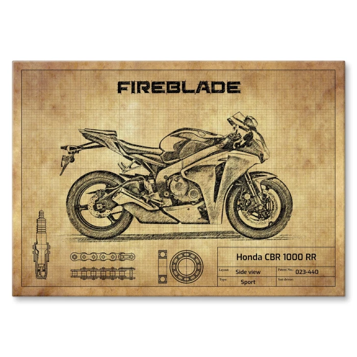 Plakat metalowy Honda CBR 1000 RR Prezent