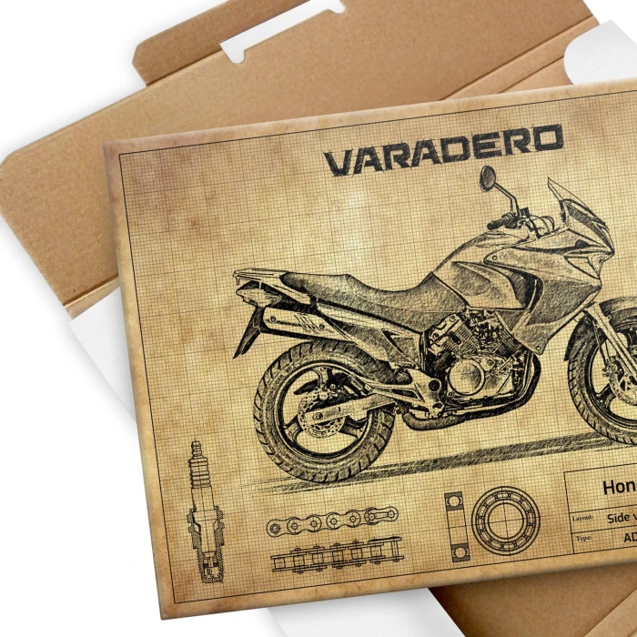 Plakat metalowy Honda Varadero 125 Prezent