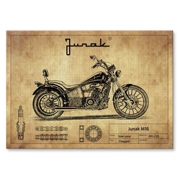 Plakat metalowy Junak M16 Prezent