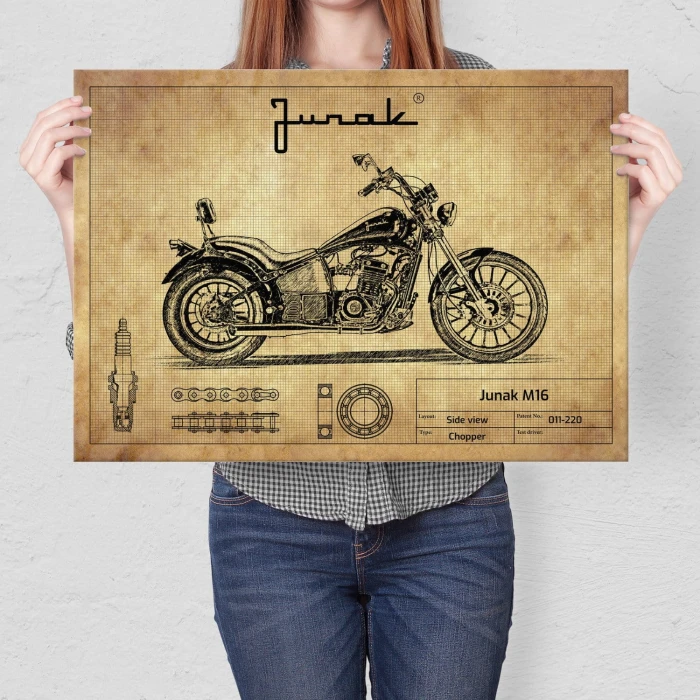 Plakat metalowy Junak M16 Prezent