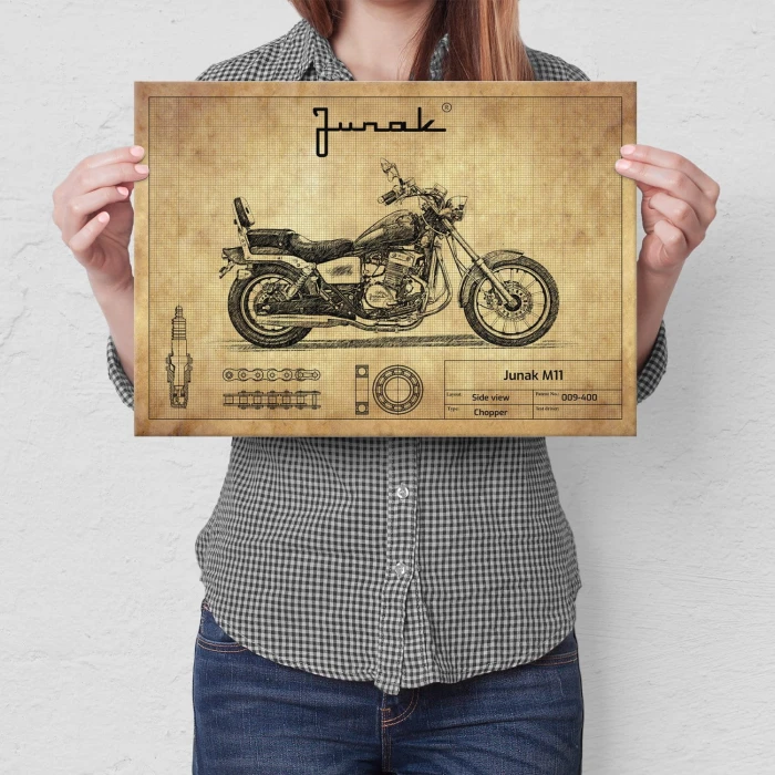 Plakat metalowy Junak M11 Prezent
