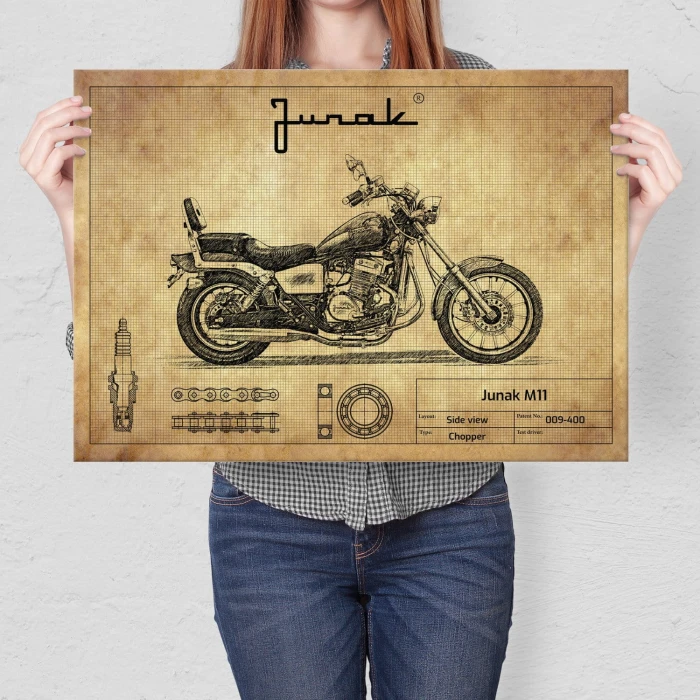 Plakat metalowy Junak M11 Prezent