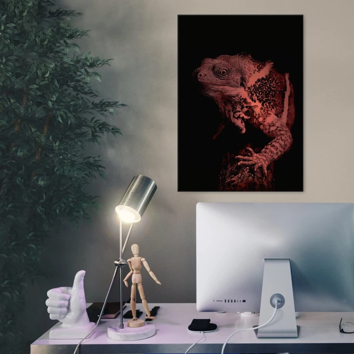 Plakat metalowy Jaszczur Prezent